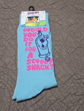 Scooby-Doo Casual Crew Socks NEW What Would You Do For A Scooby Snack